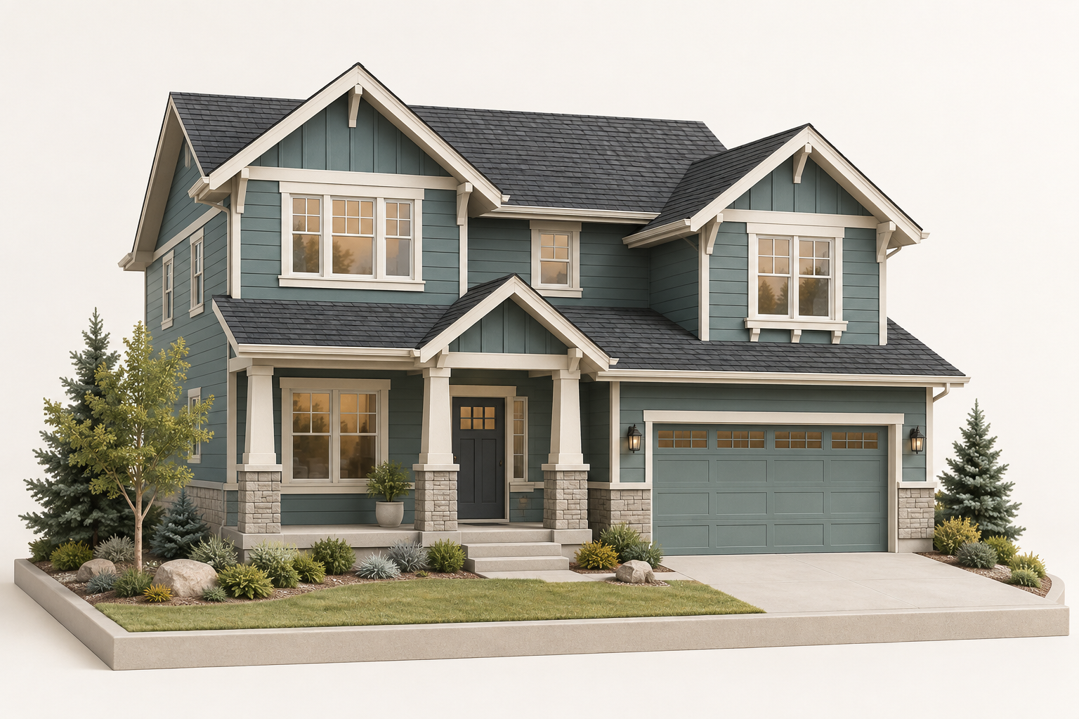 Illustrated Colorado home for color inspiration